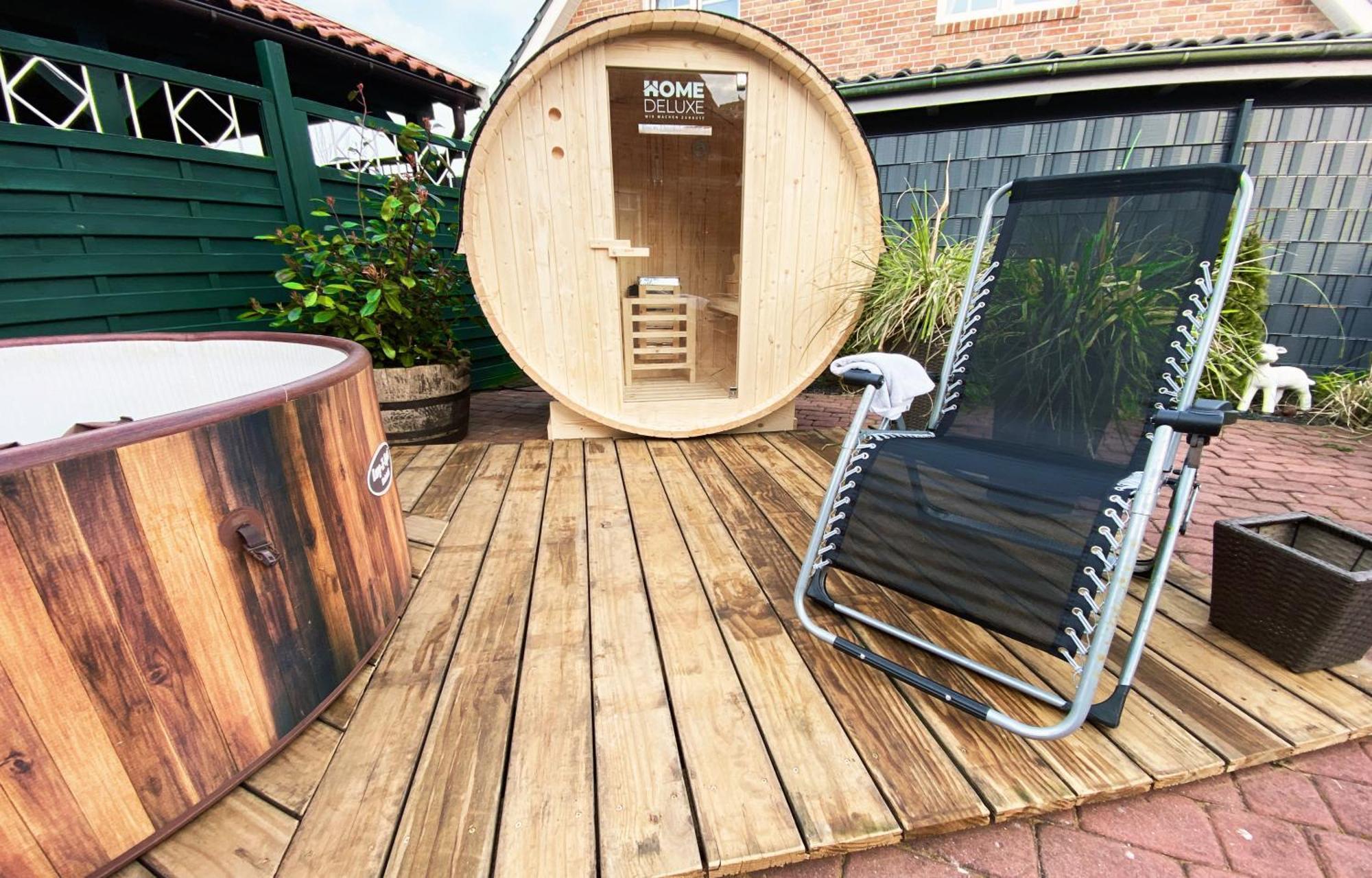 Ferien Im Wangerland Ferienwohnung Leuchtturm Minsen Schillig Hund Pool Sauna Norderaltendeich Exteriör bild